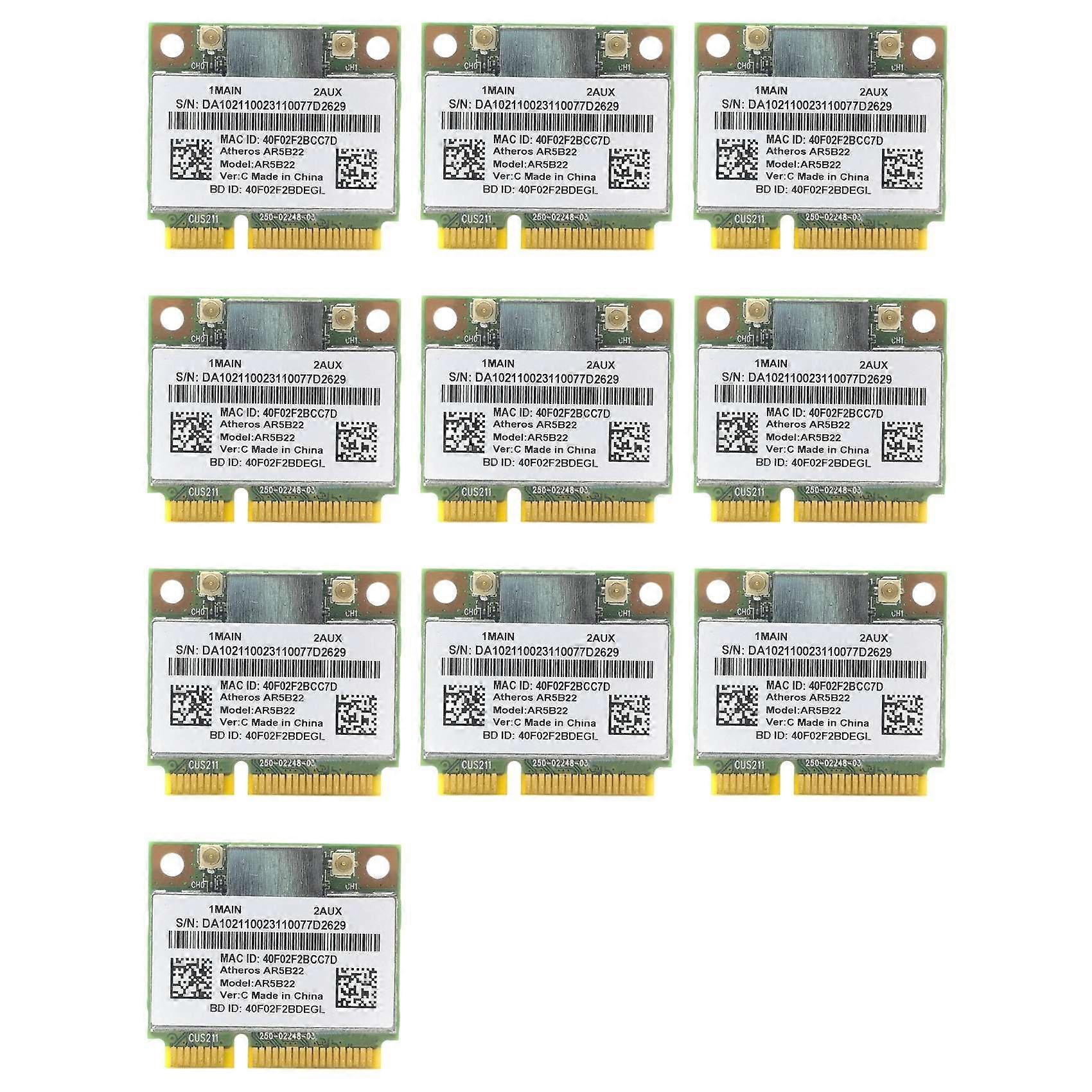 10X AR5B22 Wireless Network Card, 300M 5G Dual-Band Game 4.0 Bluetooth Mini Wireless Network Card