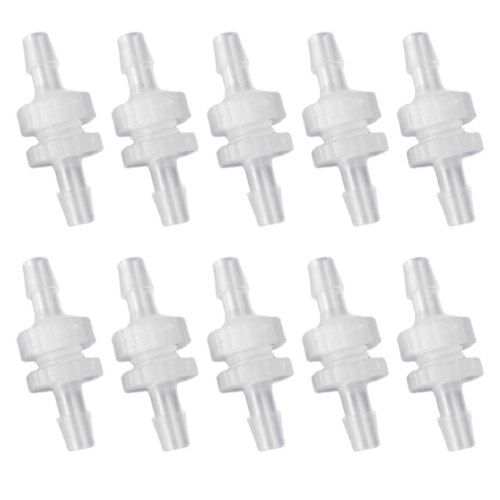 10 Sets of Threaded Barbed Bulkhead Connectors Durable Tube Connector Set Versatile & Durable Hose Barb Fittings Plastic  4.0mm