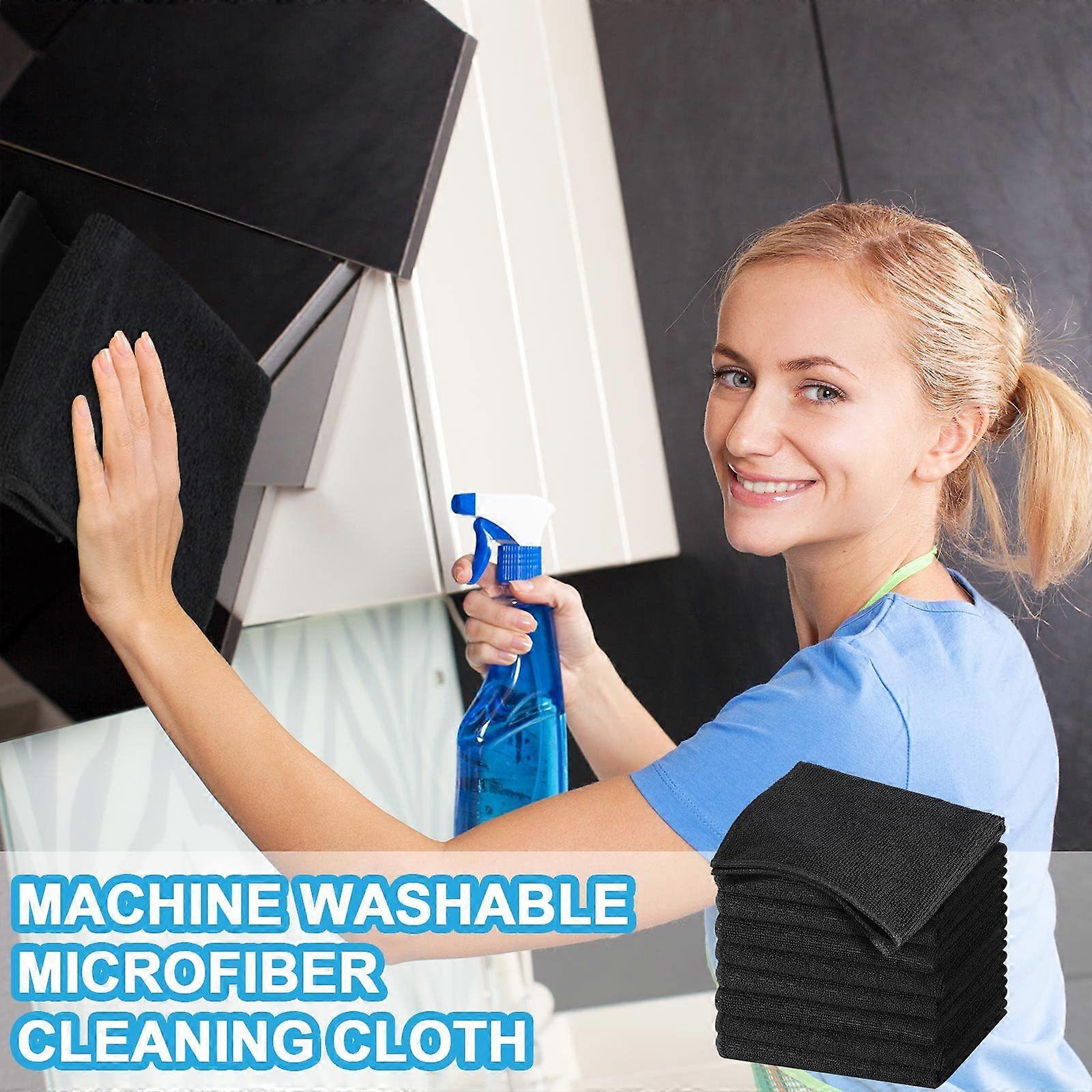Thicken Microfiber Car Cleaning Towels Soft Quick Drying Windows Mirrors Wiping Rags Home Double Layer Absorbent Clean Cloths
