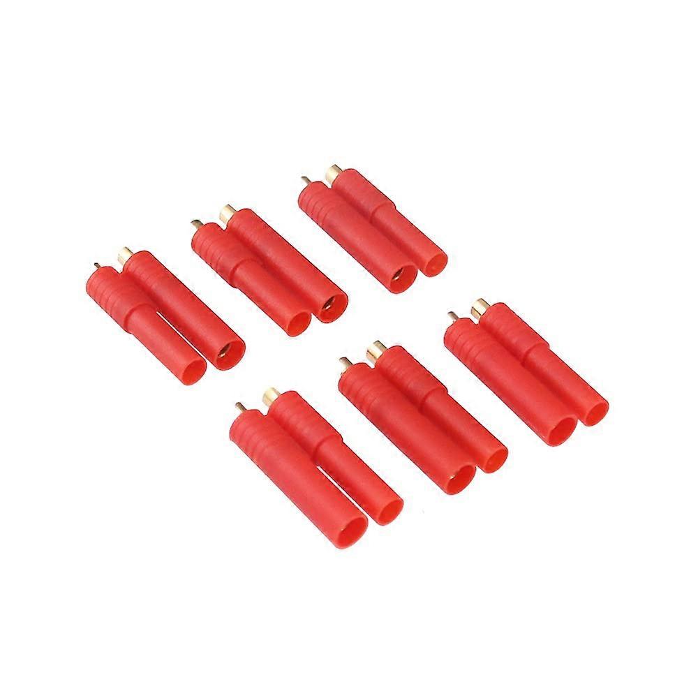 6pcs 4mm Bullet Connectors Set for RC Batteries 60A  Current with Housing