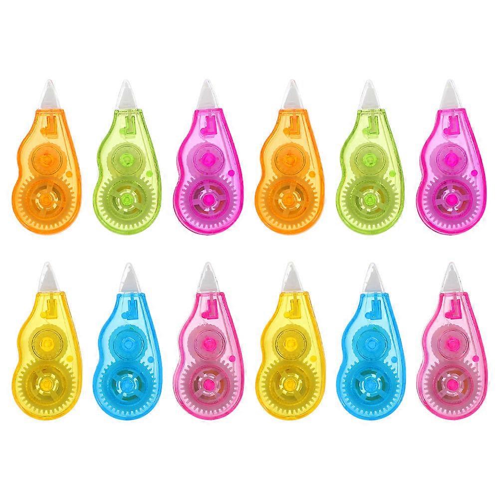 Mini Correction Tape Plastic Applicator for Office Use 24Pcs Pack