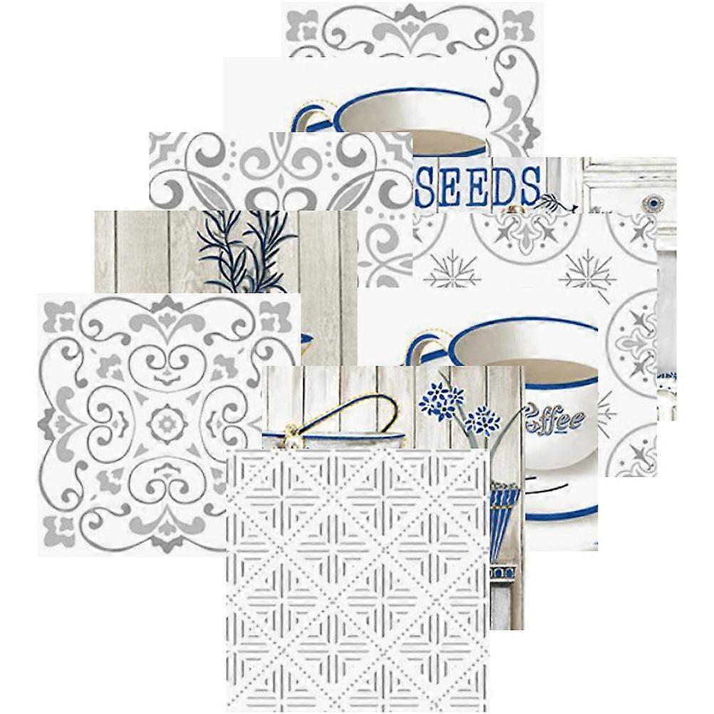 Decorative Tile Decals Self-Adhesive Stickers for Decoration 30Pcs