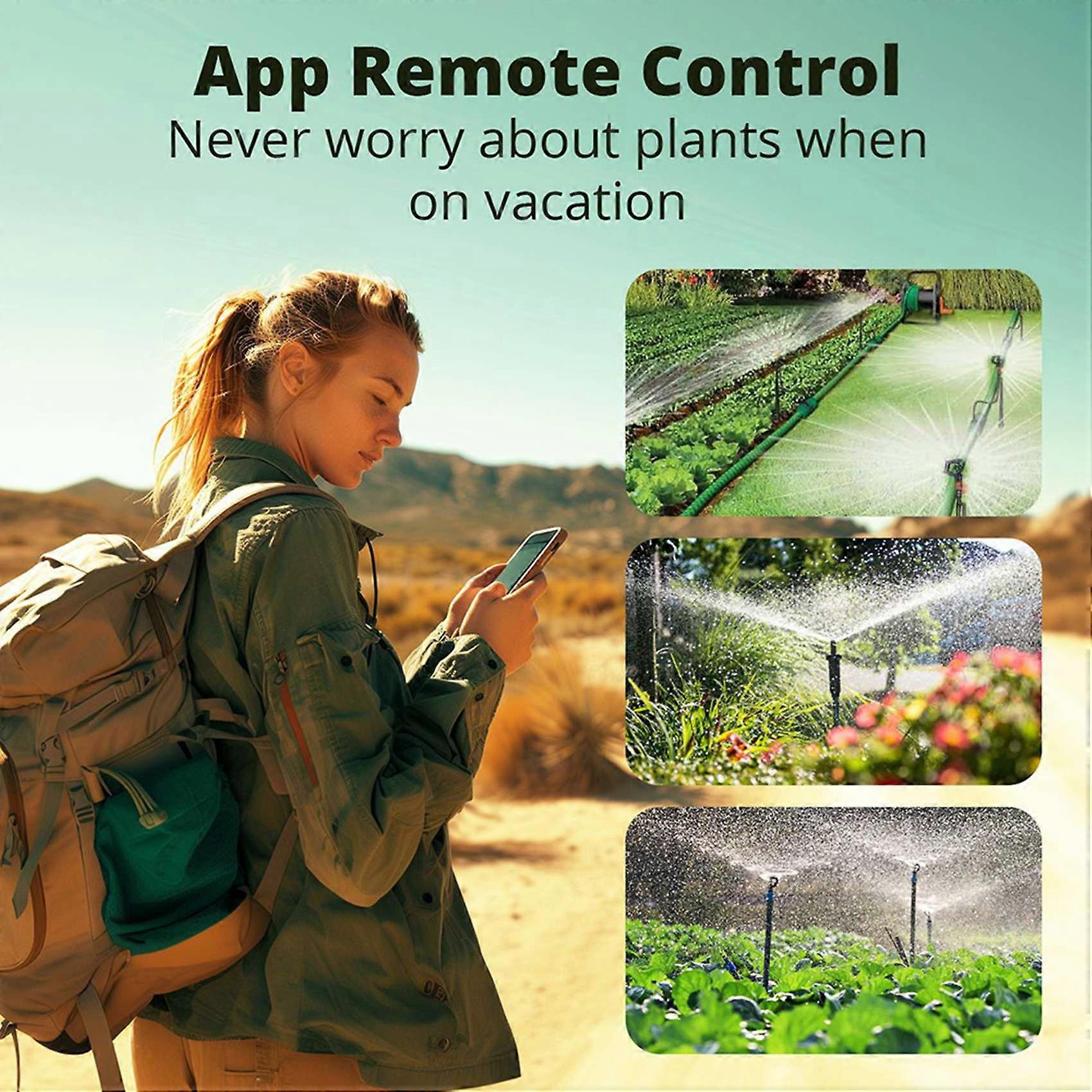 3X Zigbee Smart Water Valve Smart Timing Irrigation Switch IP55 Automatic Irrigation Easy Install Remote Control B