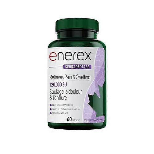 Enerex Serrapeptase Delayed Release, 120, 000 SU, 60 Veg Caps