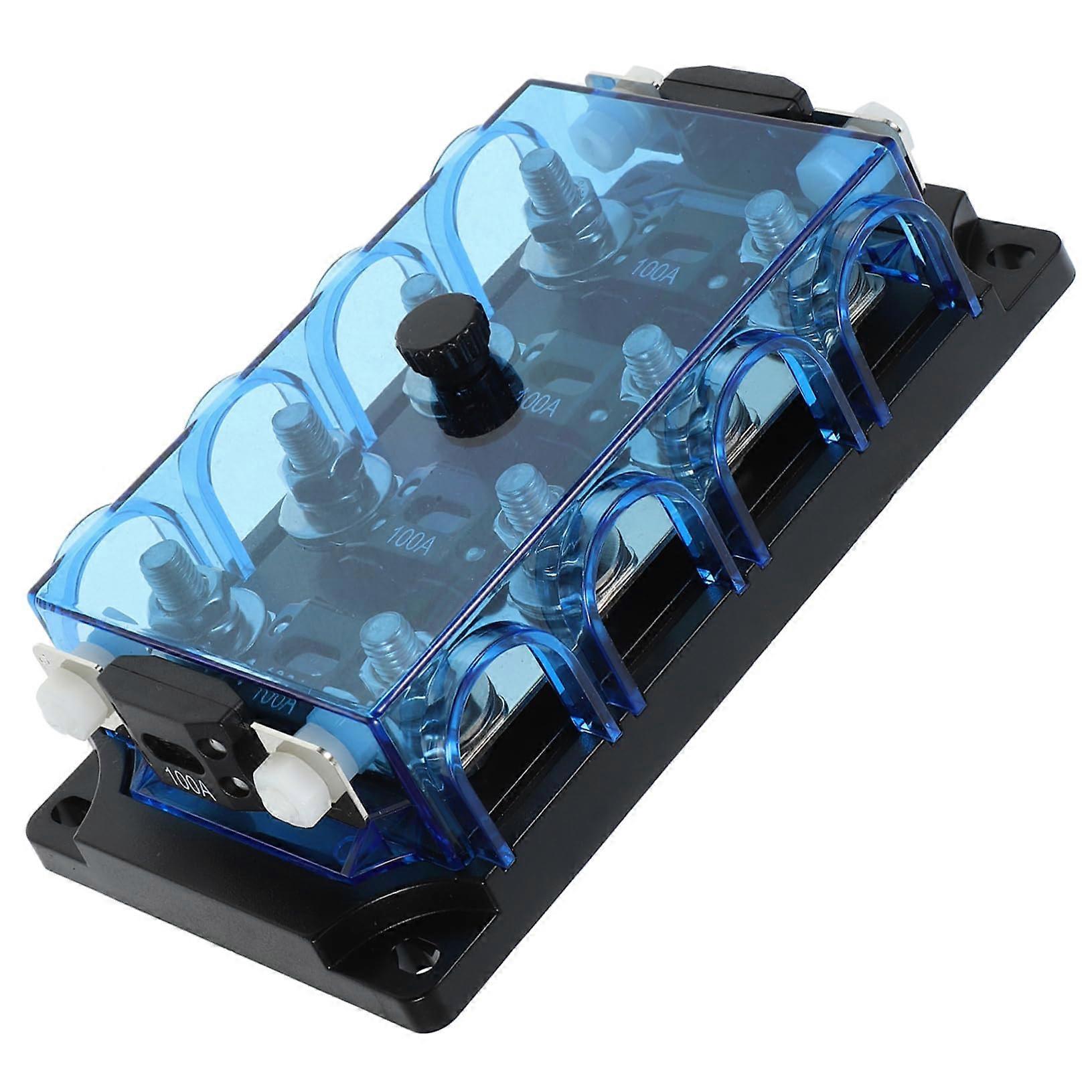 Automotive Holder For Car Fuse Panel Slots Spare Easy Install Block For Cars And Motorcycles Versatile Use