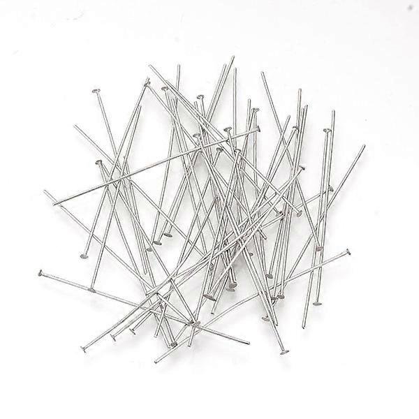 100pcs Hat pins - Stainless steel - 50 mm