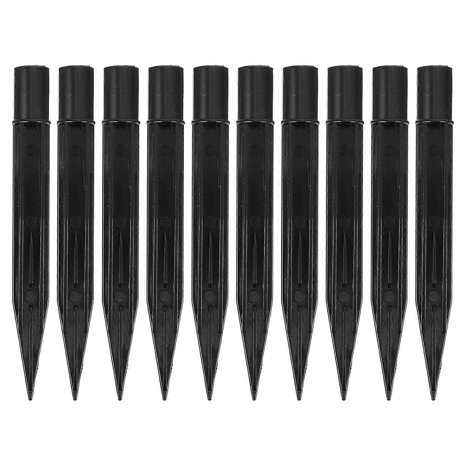 Plastic Solar Light Stakes Garden Lamp Replacement 30Pcs Black