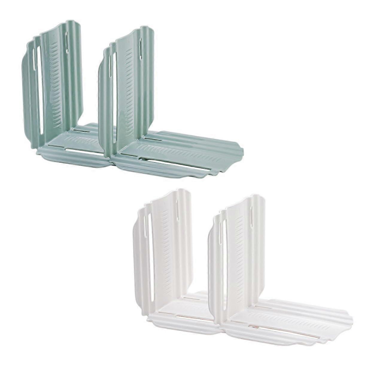 4pcs Adjustable Fridge Drawer Organizer with Partition Boards for Refrigerator Storage