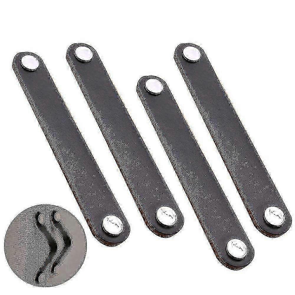 4 Pieces Drawer Knob Pull Handle Leather Cabinet Drawer Pulls
