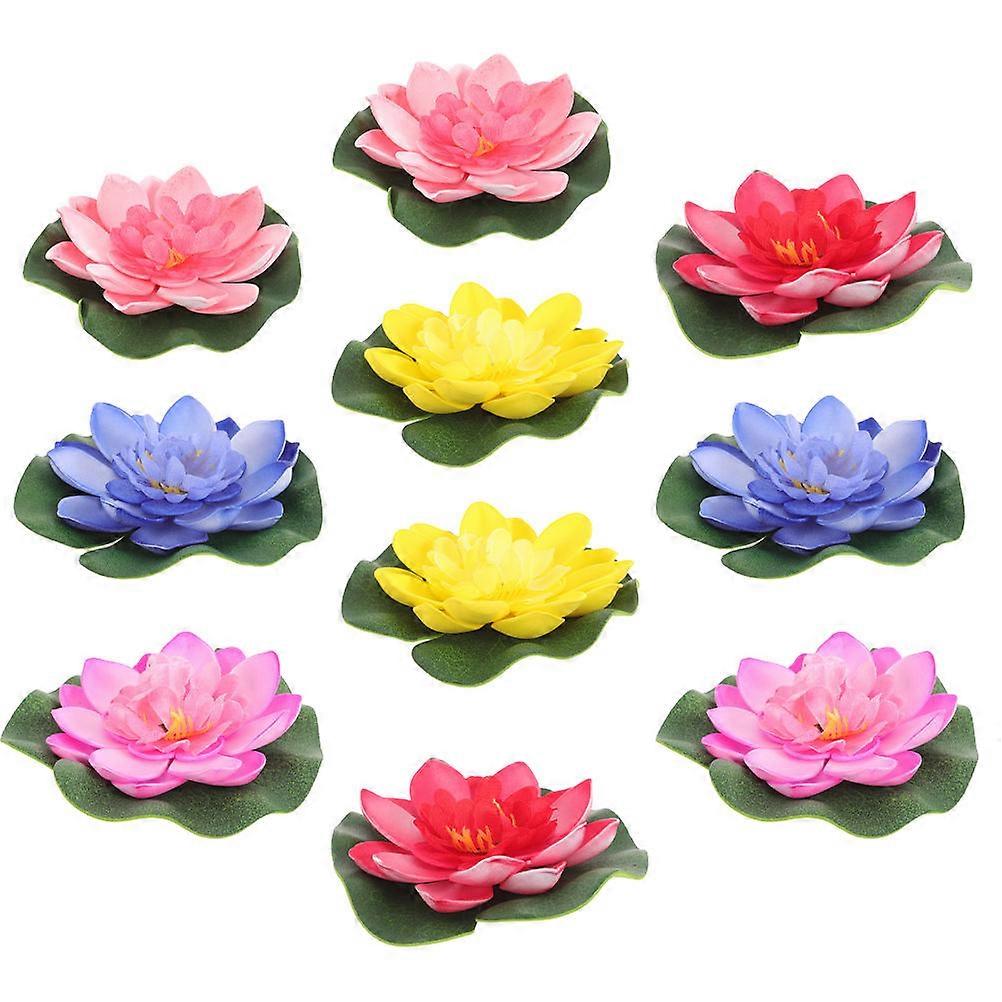 Lilly Pad Floating Leaves for Fish Tank Decoration 10Pcs
