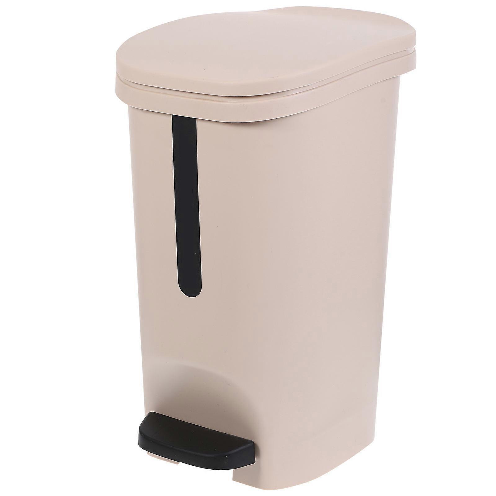 Trash Can Step-on Trash Can for Storage Use 10L Waste Container
