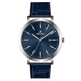 Westar Profile Lederarmband Blaues Zifferblatt Quarz 50216STN144 Herrenuhr