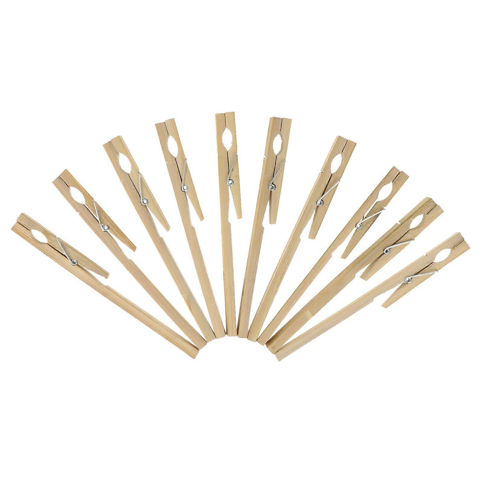 Bamboo Test Tube Holder for Laboratory Use 10Pcs Durable Clips