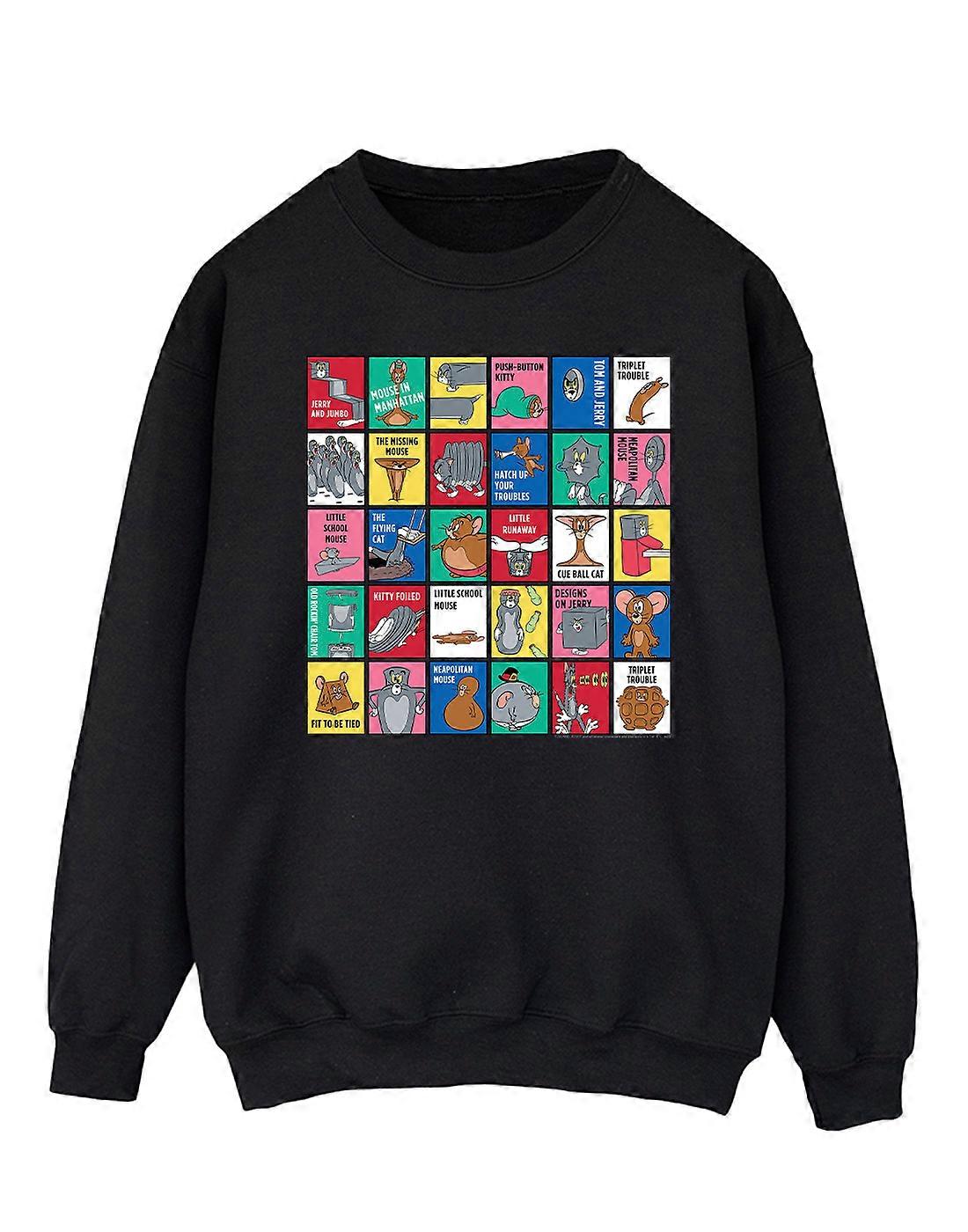 Tom e Jerry Men's Grid Squares Moletom