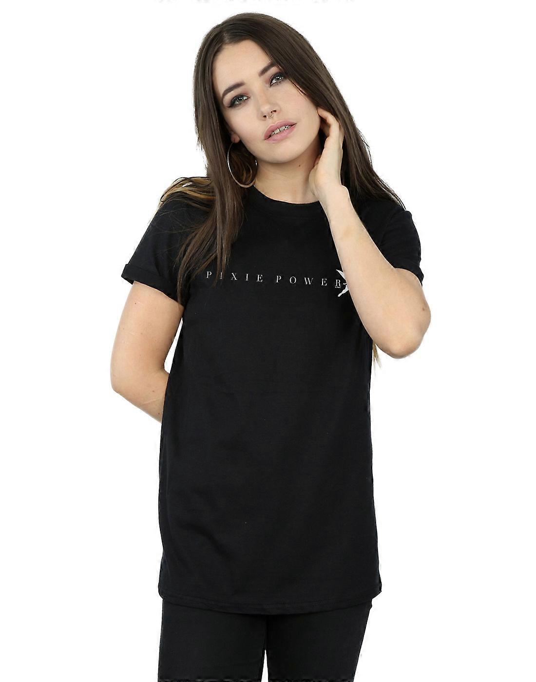 디즈니 여성용 팅커벨 픽시 파워 보이프렌드 핏 티셔츠