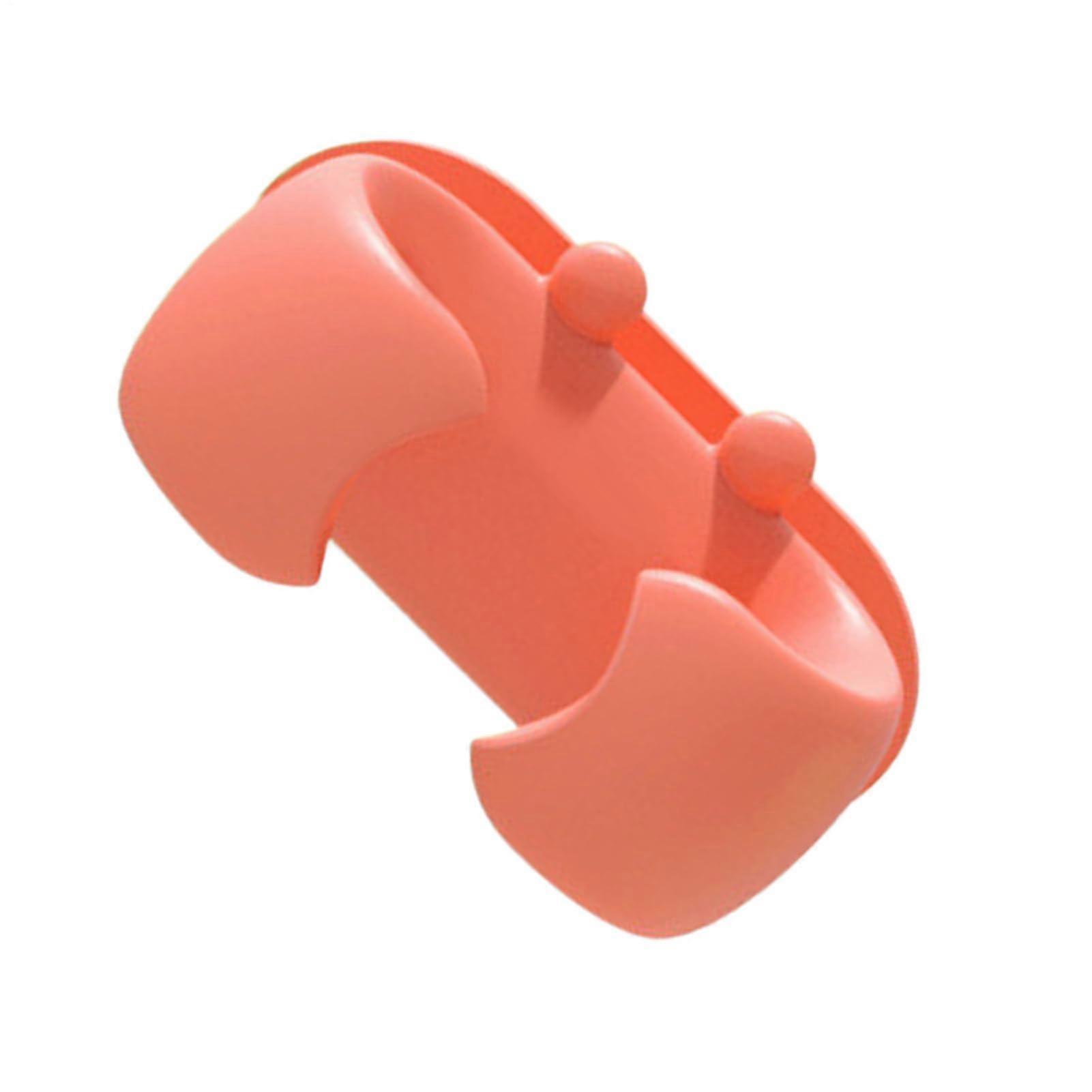 Kitchen Utensil Holder Silicone Spoon Rest Adhesive Crab Shape Wall Mounted Space Saving Red