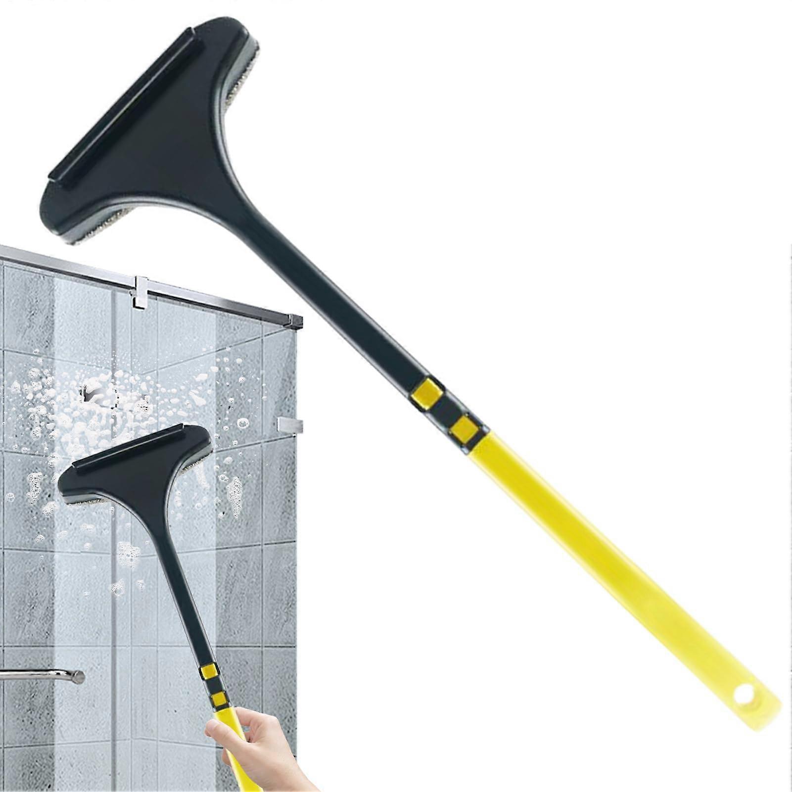 2in1 Window and Screen Cleaning Brush with Ergonomic NonSlip Handle for MultiSurface Use
