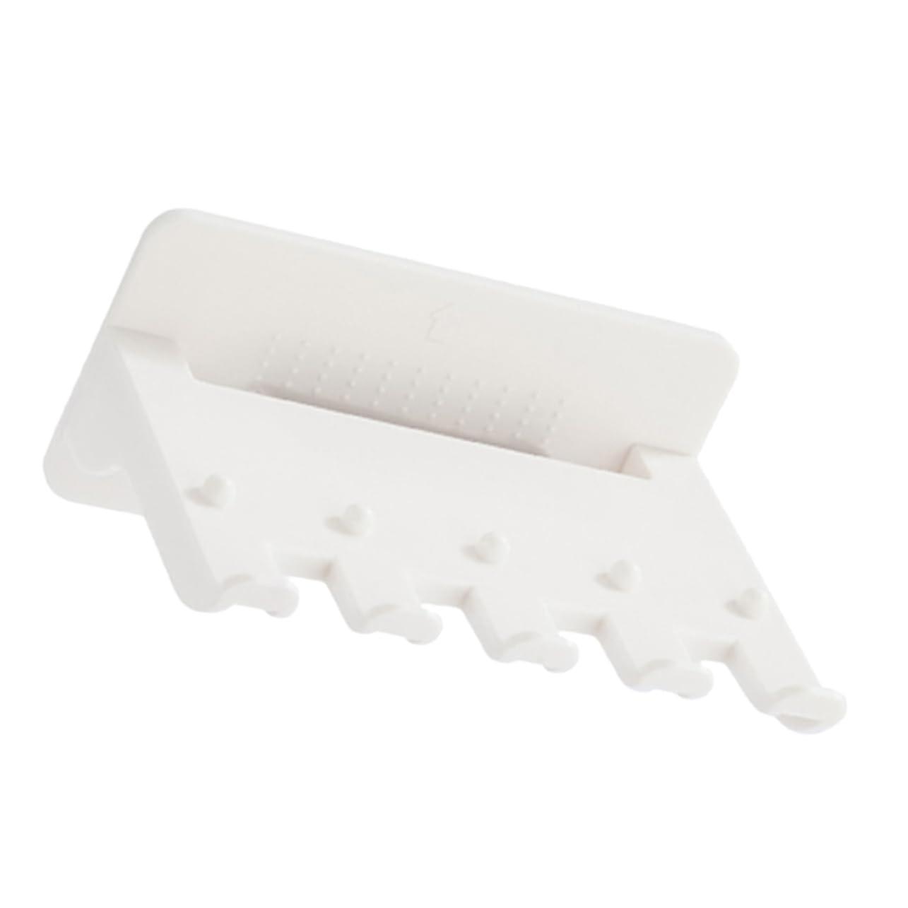 Wall Mounted Toothbrush Holder Self Adhesive NoDrill SpaceSaving Rack for Bathroom