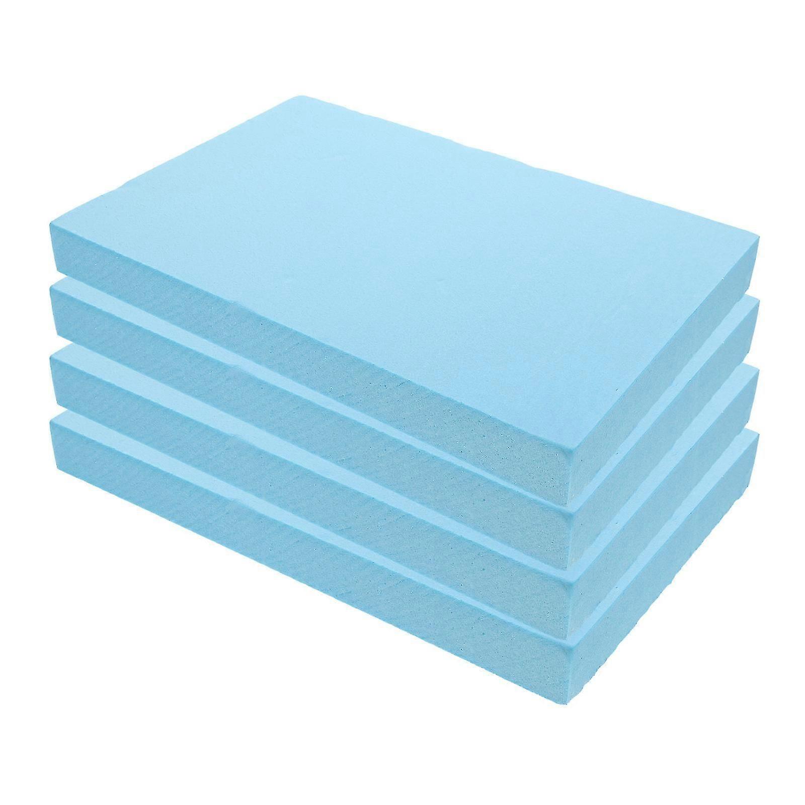 4Pcs Blue Foam Blocks Craft Foam Blocks for DIY Rectangular Polystyrene Bricks
