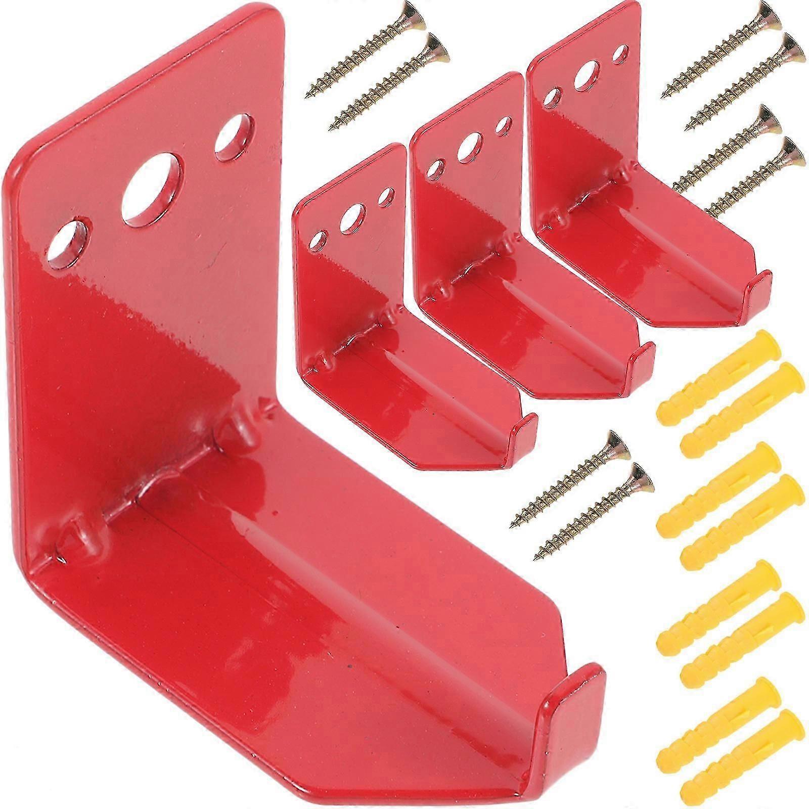 Heavy Duty Fire Extinguisher Bracket Wall Hook Holder 20Pcs Red
