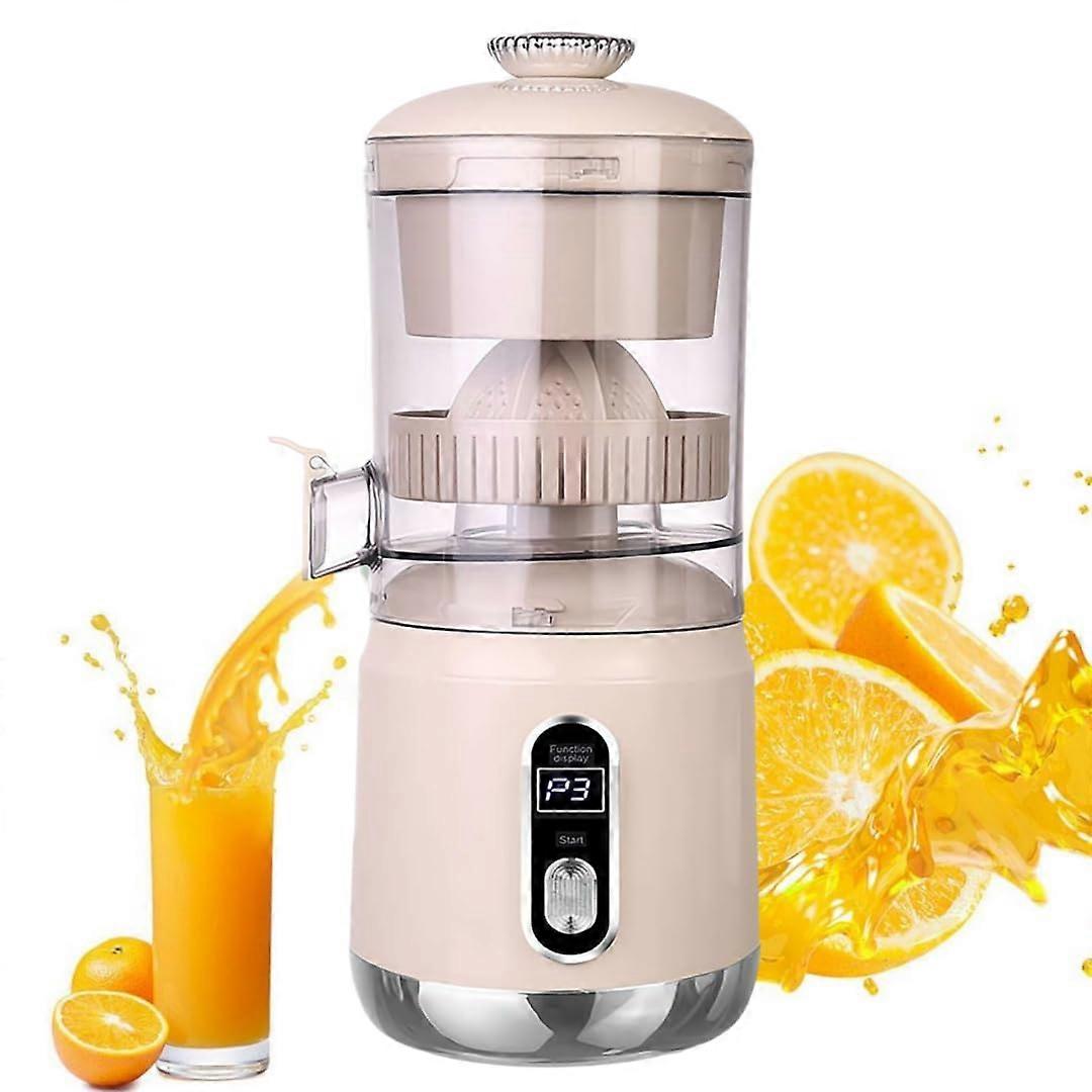 Electric Citrus Juicer Rechargeable USB Automatic Squeezer for Lemon Orange Easy Clean White Set
