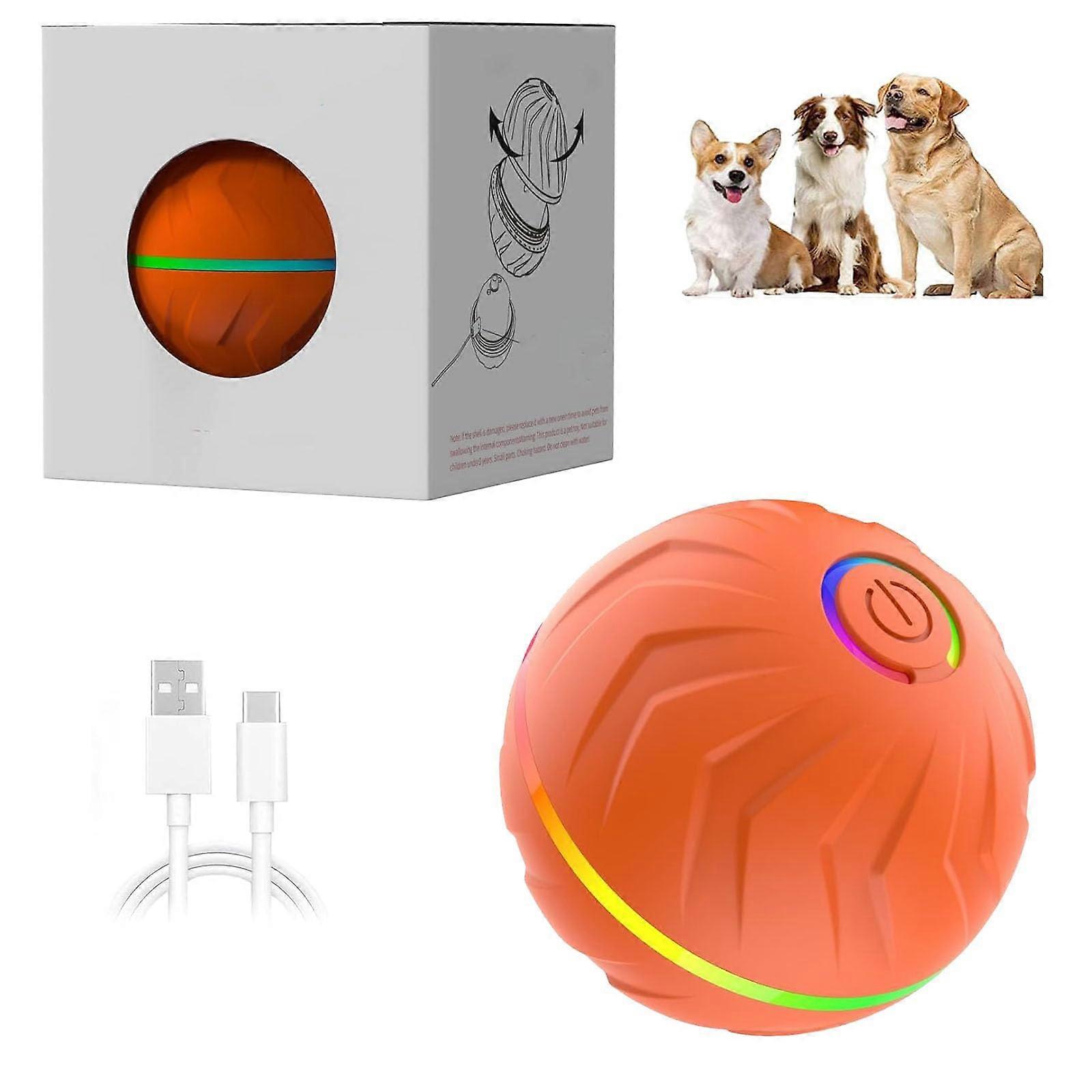 Interactive Dog Ball with Smart Motion Sensor, ChewResistant Automatic Bounce and Roll for Indoor Outdoor Fun