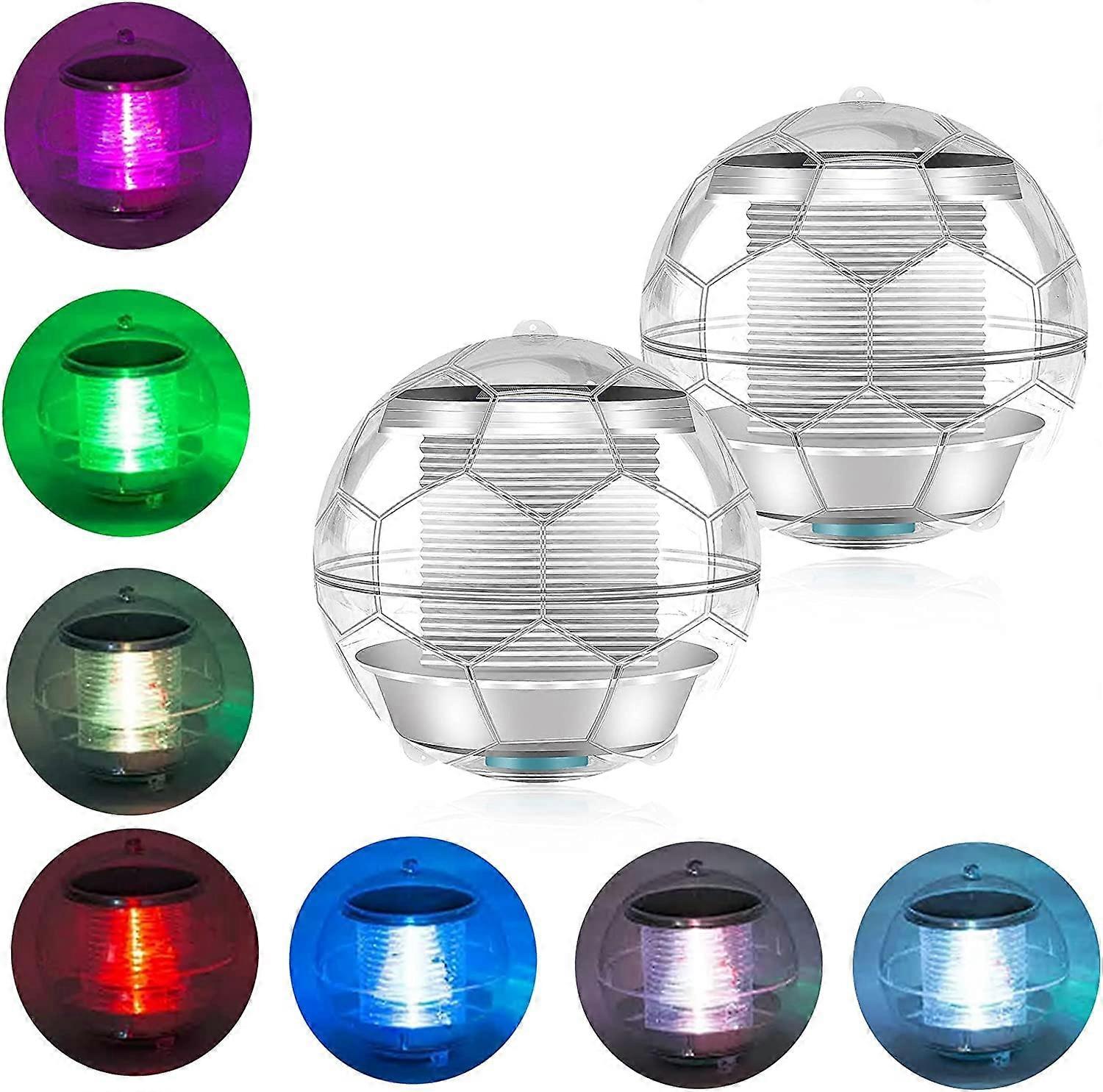 Solar Pool Lights Floating, Color Changing, 4 Pack