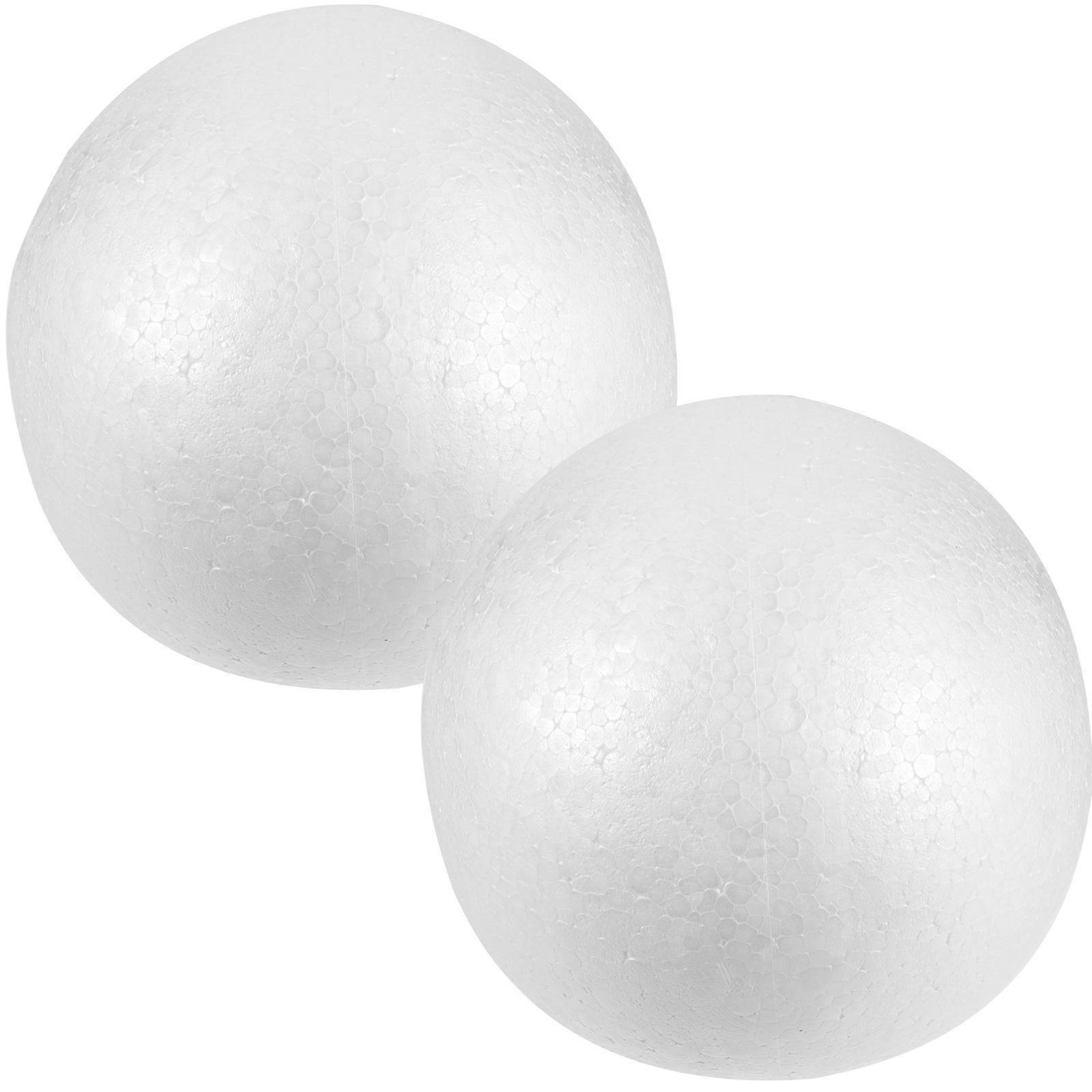 Foam Eggs Solid DIY Easter Decors for Crafts 2Pcs White Painting Eggs