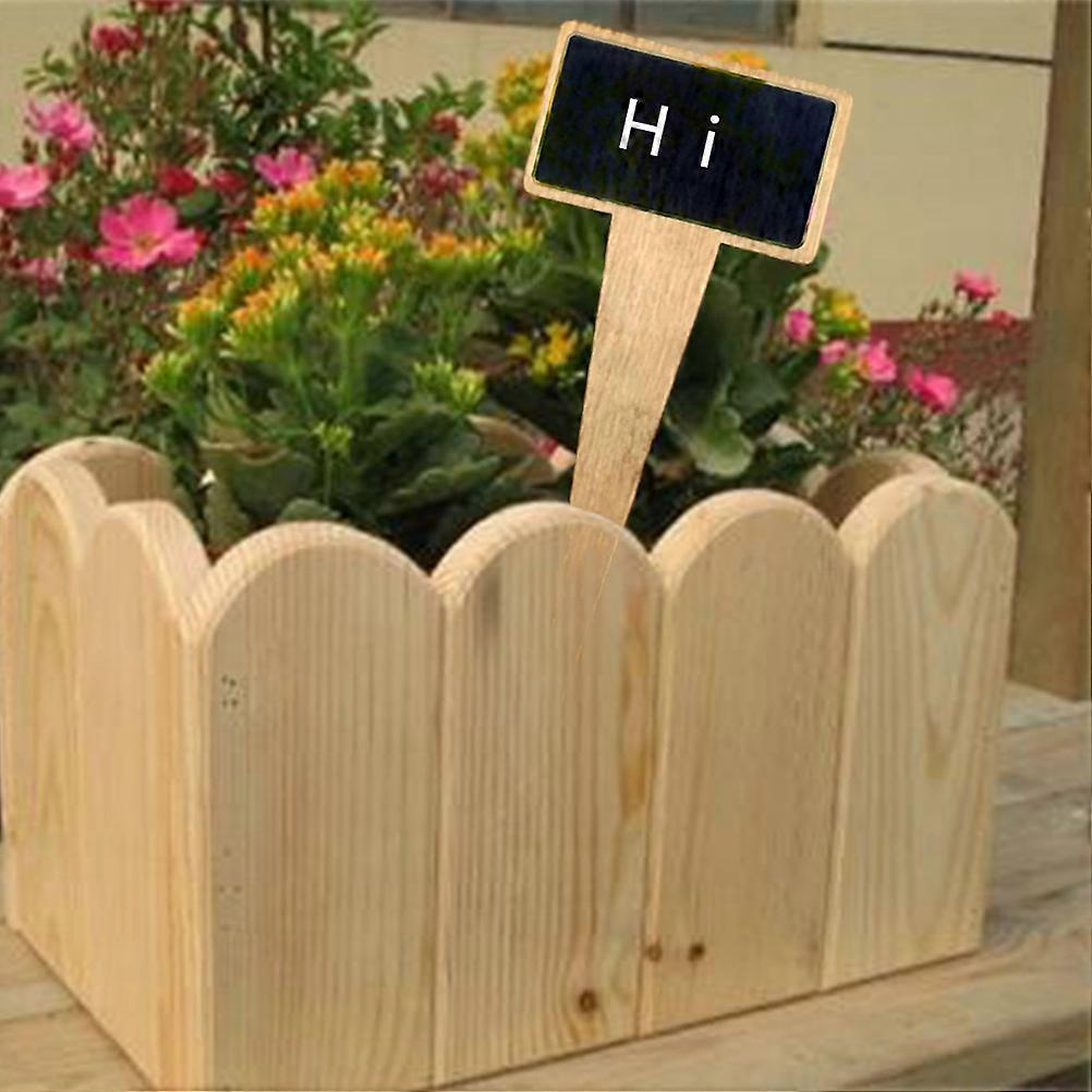 Wooden Chalkboard Picks for Message Board 12Pcs Beige Durable Design