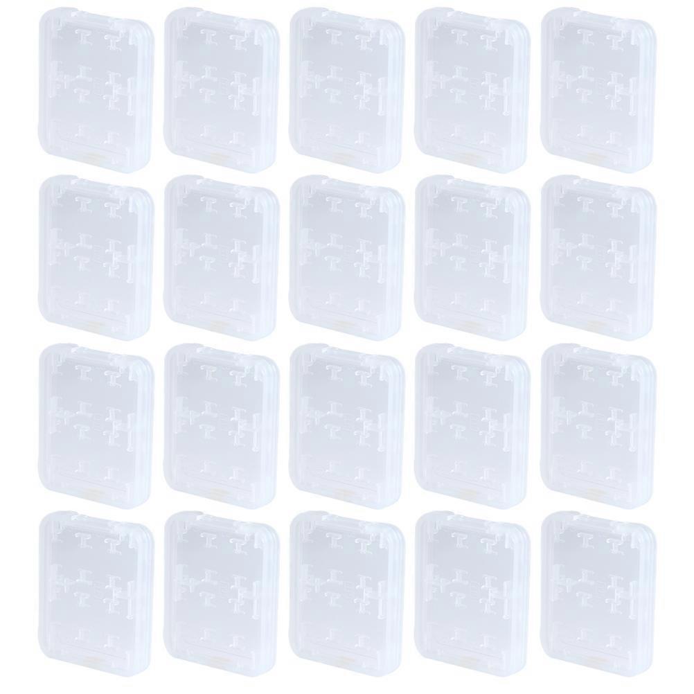 Card Storage Box Holder for 20Pcs Memory Cards with 8 Slots Organizer