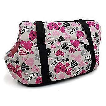Borsa per il trasporto di cani di piccola taglia con spallacci regolabili, tracolla da viaggio in rete traspirante