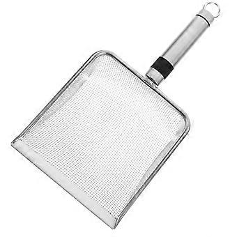 Metal Cat Litter Scoop with Ergonomic Comfort Grip and Large Capacity Sifter for Easy Cleaning