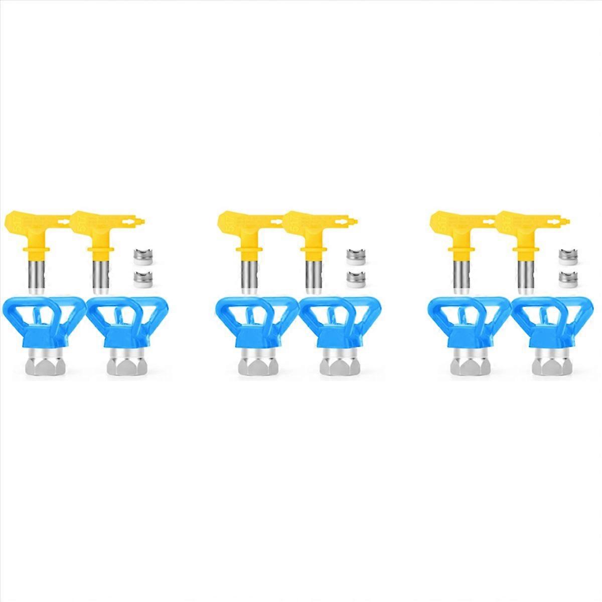 4Pcs Airless Paint Nozzles Set,Reversible Tips