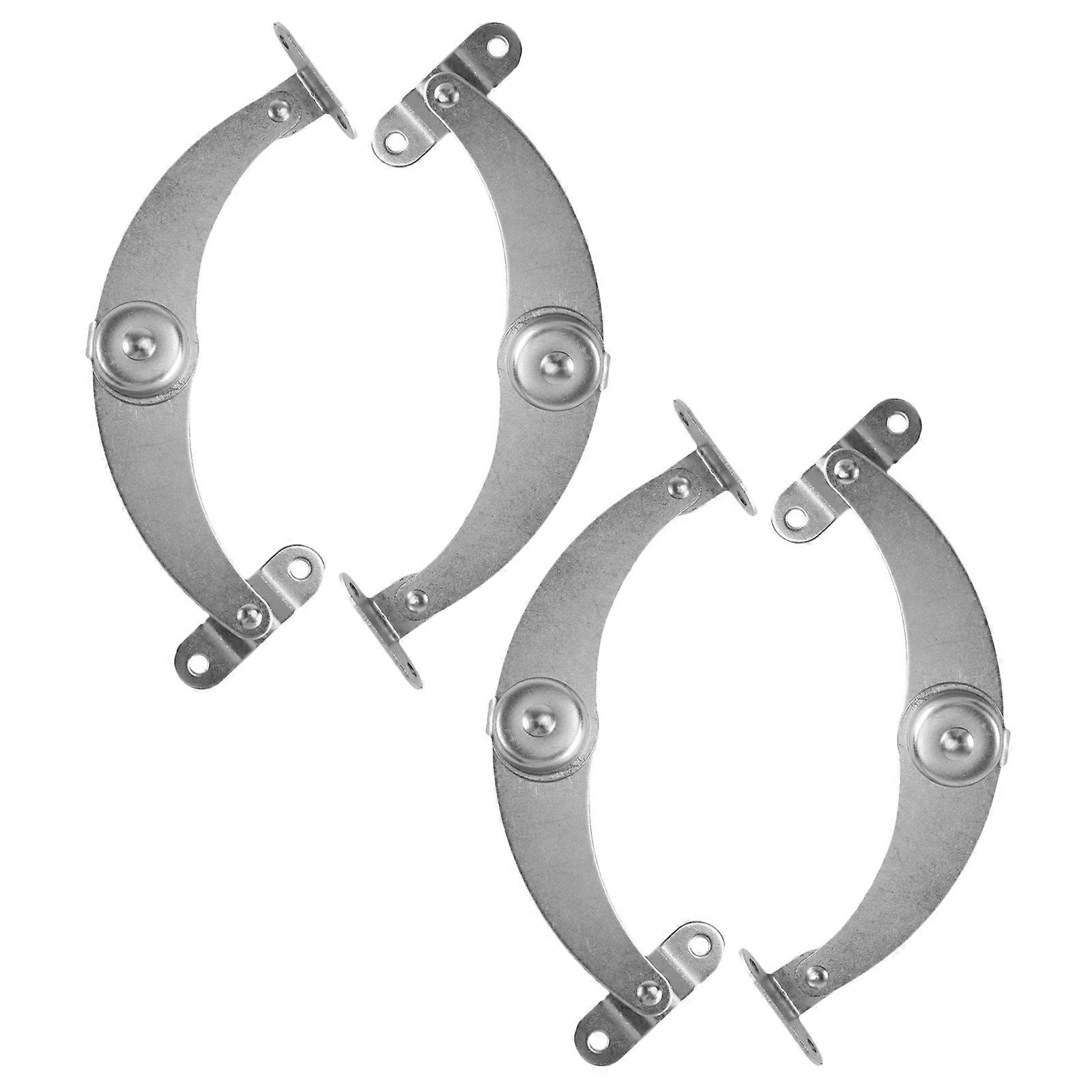 Furniture Support Rods Adjustable Support System Silver 4Set