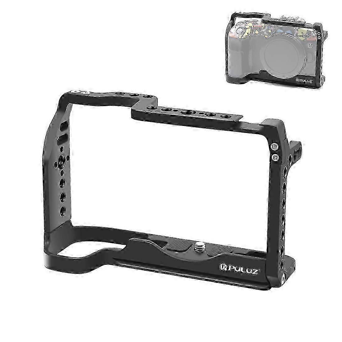 compatible Canon EOS-RP PULUZ Metal Camera Cage Stabilizer Rig(Black)