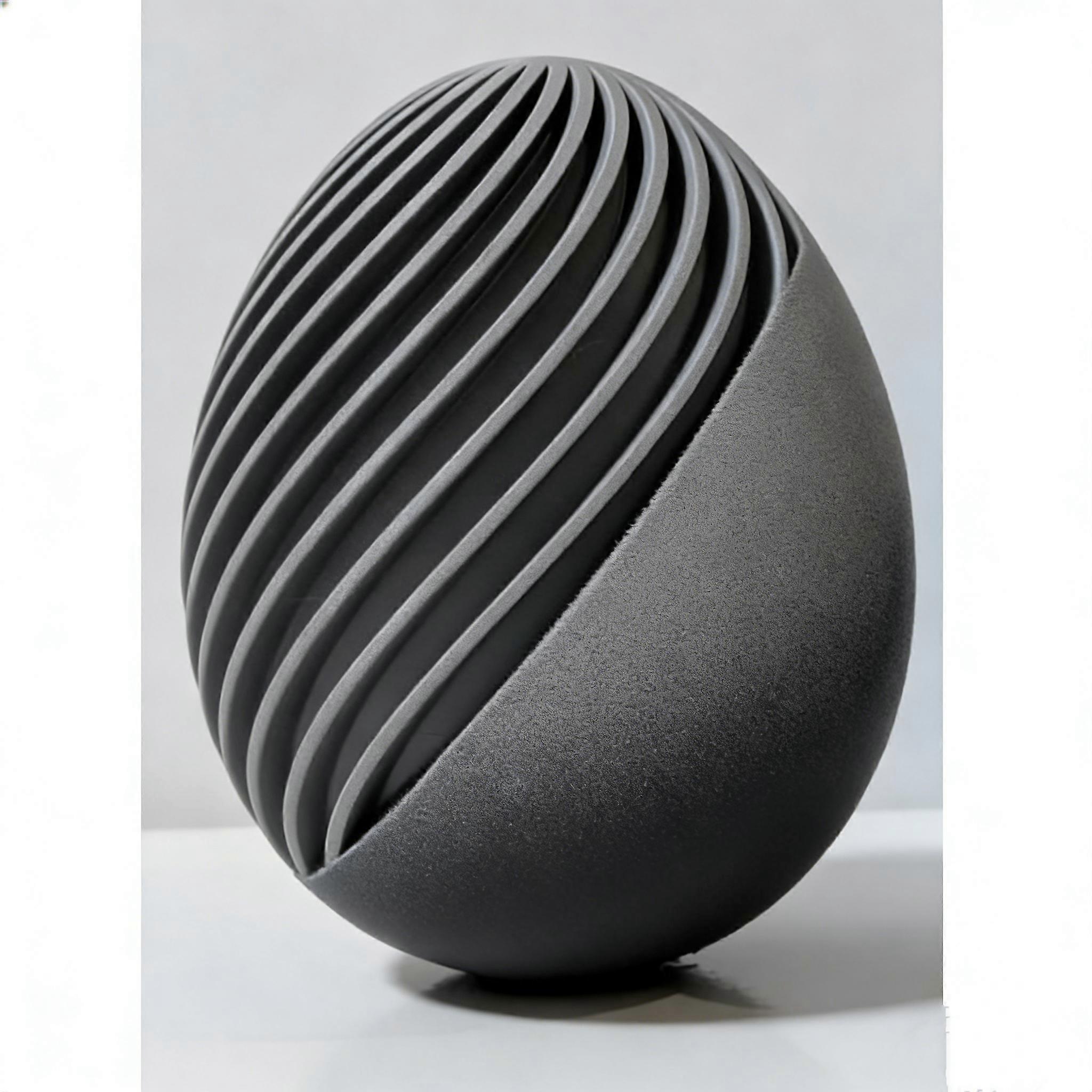 3D Printed Ornament Rooster Easter Chicken Easter Ribbed Egg