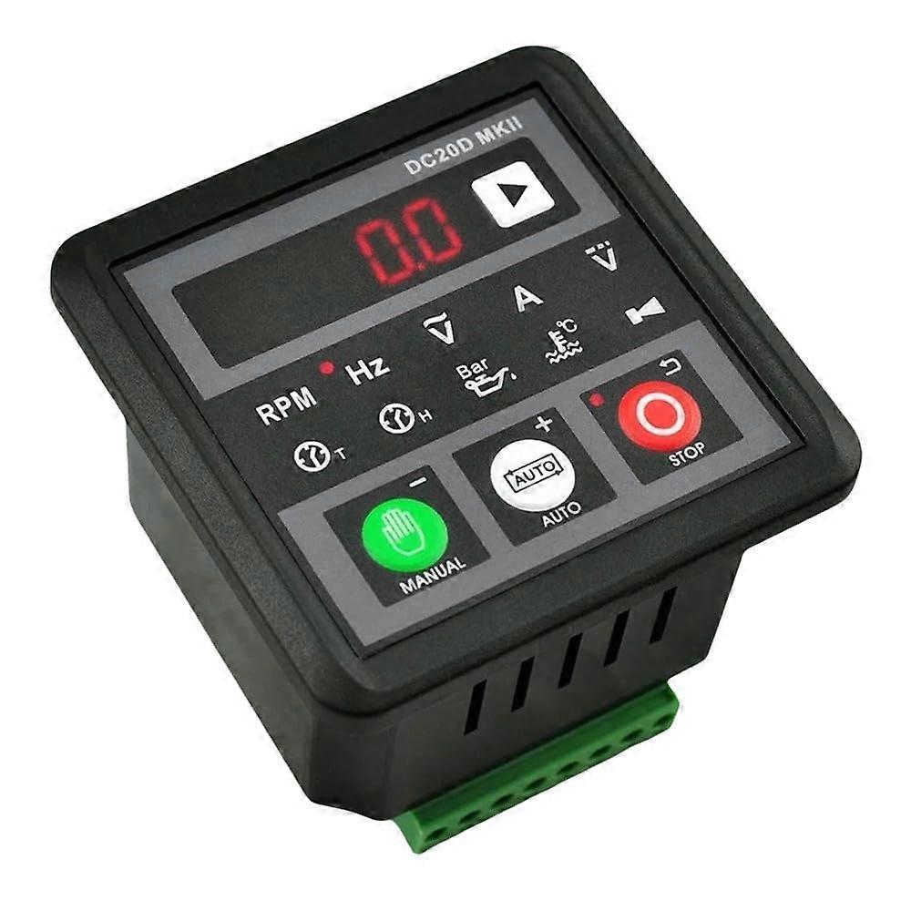 DC20D Automatic Generator Start Controller with LED Display, Diesel Gasoline Auto and Manual Control