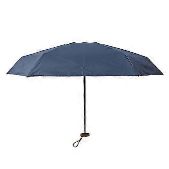 25-26 Mini-paraply med dobbel bruk og oppbevaringspose, lett og UV-beskyttende, kompakt paraply for sol og regn, 13,5 cm