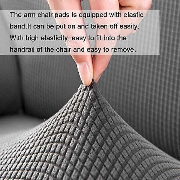 Armrest Covers Compatible with Office & Swivel Chairs, Elastic Polyester Protector, Machine Washable