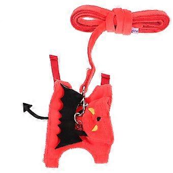 Assorted Color Pet Harness and Leash Set for Rabbit Walking 2Sets Lightweight
