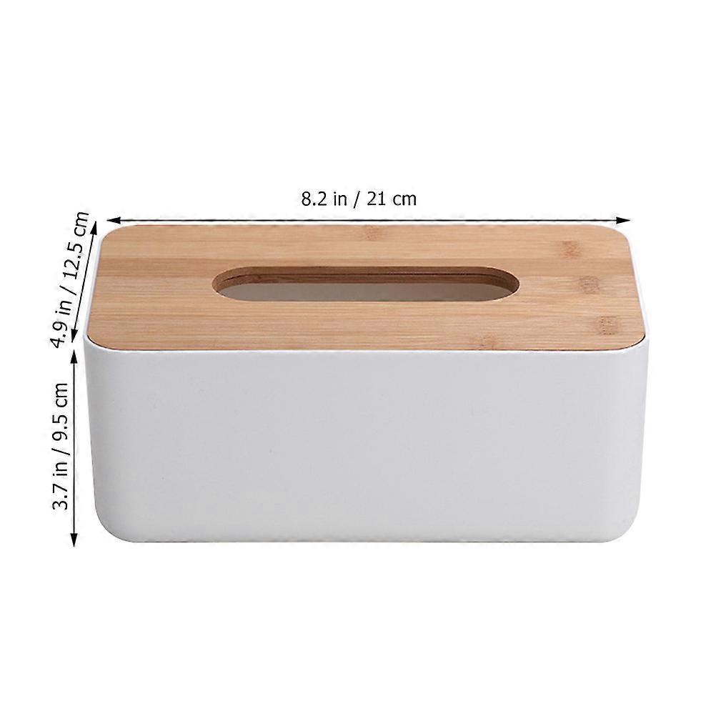 Rectangular Bamboo Tissue Holder Box for Tissue Storage