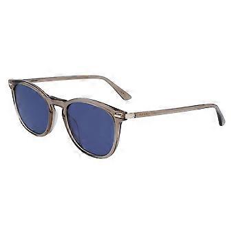 Calvin Klein CK22533S N 058 Full Rim Transparent Brown Unisex Oval Sunglasses UV3 Original