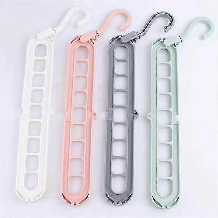 4 pcs Magic Clothes Hanger,Premium Quality Foldable Clothes Hanger,Multi-Function Space Saving Hangers,for Storing and Drying Clothes