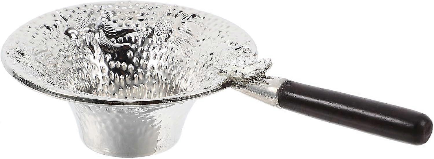 Strainer Brewing handled Infuser Pattern Steeper Filter Silver Travel