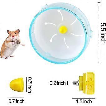 Hamster-Laufrad, 14cm Silent Jogging Übungsspielzeug Hamsterkäfig Zubehör für Zwerghamster