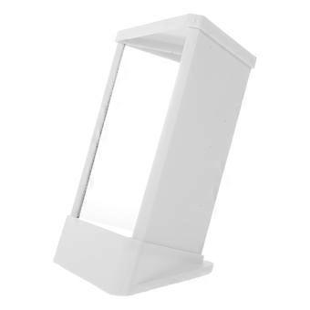 Non-Reversing Mirror: True Image Reflection Precision Glass Viewing Angle Makeup Mirror For Makeup Vanity & Beauty White