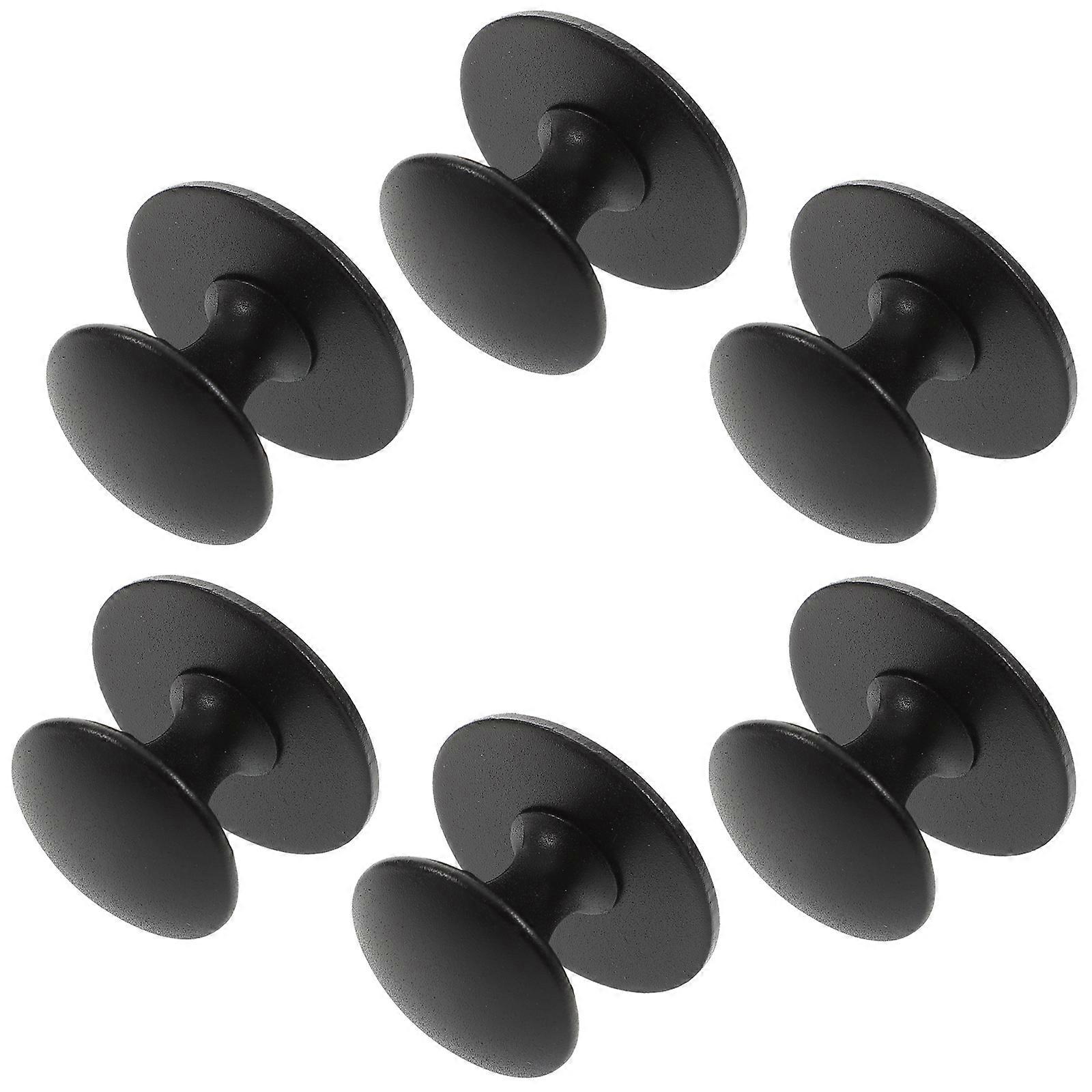 6pcs Round Knob Cupboard Wardrobe Door Knobs Aluminum Alloy Drawer Pull Handles