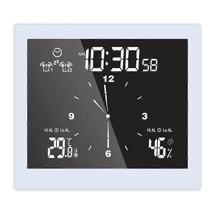 Large Screen Clock Thermometer Hygrometer
