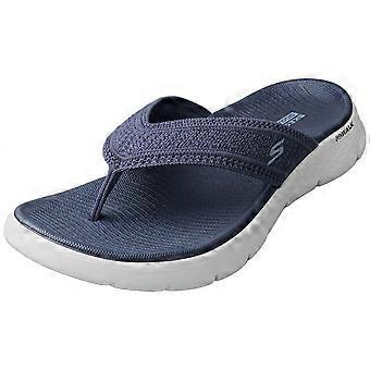 Skechers Go Walk Flex Womens Walking Sandals in Navy White