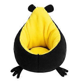 Ce nid en forme de grenouille pour hamster est une jolie et chaude maisonnette semblable à un tapis pour les cobayes, parfaite pour le repos et le sommeil, et convient également aux souris.